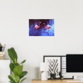 Nur zwei Flamingos Poster (Heimbüro)
