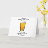 **NUR ZWISCHEN DEM GETRÄNKENDEN FREUND** GEBURTSTA KARTE (Gelbe Blume)