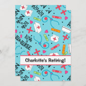 Nuragel Party Celebration Türkis Blau Einladung (Vorne/Hinten)