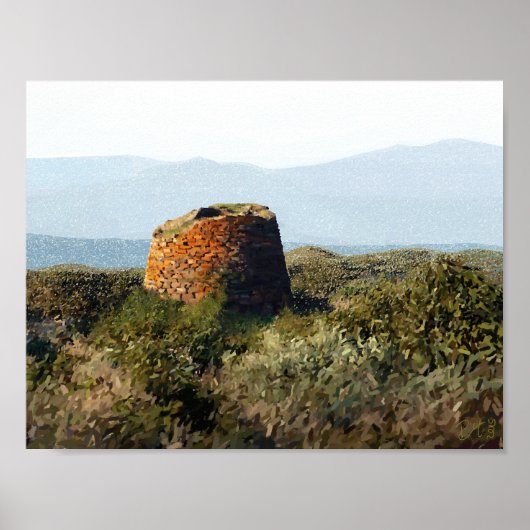 Nuraghe, Sardinien Poster (Vorne)