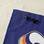 NurBold Retro Blue Beach Handtuch (Beispiel)