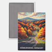 Nürburgring Deutschland Travel Magnet (Vorderseite/Rückseite)