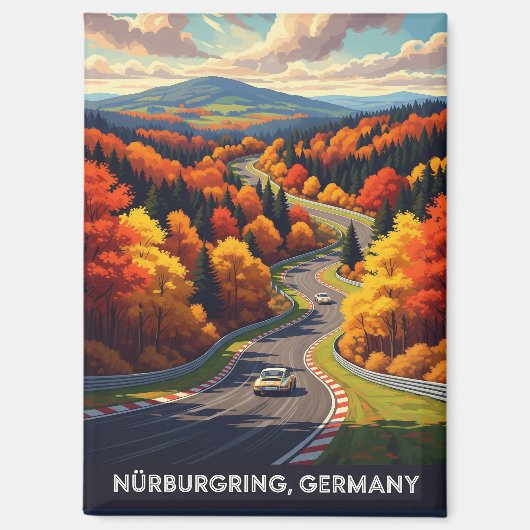 Nürburgring Deutschland Travel Magnet (Vorderseite)