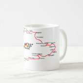 NÜRBURGRING MAP - MUG KAFFEETASSE (VorderseiteRechts)