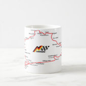 NÜRBURGRING MAP - MUG KAFFEETASSE (Mittel)