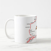 NÜRBURGRING MAP - MUG KAFFEETASSE (Links)