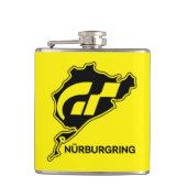 Nurburgring Nordschleife Race Track Gran Turismo Flachmann (Vorderseite)