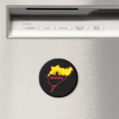 Nurburgring Nordschleife Rennstrecke, Deutschland Magnet (In Situ (Geschirrspüler))