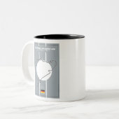 Nürburgring Zweifarbige Tasse (Vorderseite Links)