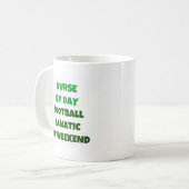 Nurby Day Football Fanatic by Weekend Kaffeetasse (Vorderseite Links)