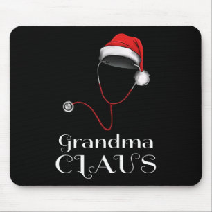 NurChristmas Oma Claus Matching Pajama Sant Mousepad