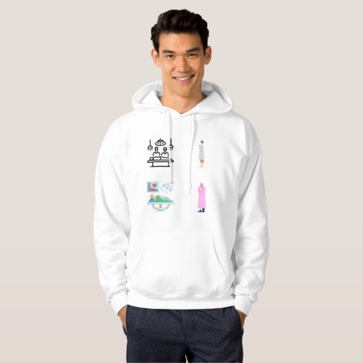 Nurcker Pack für Operationssaal - Operationssaal Hoodie (Vorne ganz)