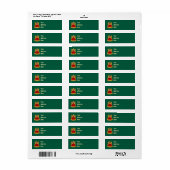 Nuremberg Christmas Angel Return Address Label (Vorne)