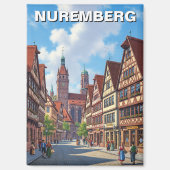 Nuremberg Germany Travel Magnet (Vorderseite)