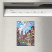 Nuremberg Germany Travel Magnet (In Situ (Geschirrspüler))