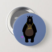 NurenN Black Bear Blue Button (Vorne & Hinten)