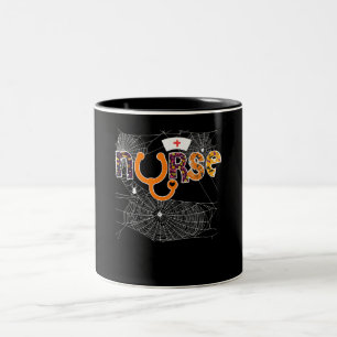 NurHalloween mit Kürbis Boo Spider Wicth Zweifarbige Tasse