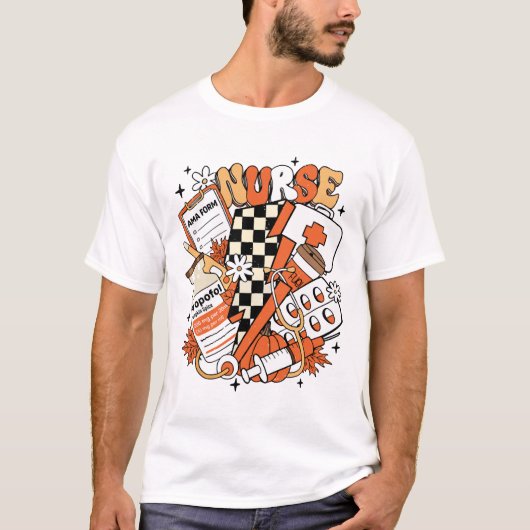 NurHalloween Niedlicher Fall T-Shirt (Vorderseite)
