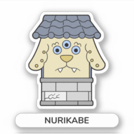 Nurikabe Wall Monster Yokai Aufkleber