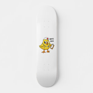 Nurkatze-Cartoon Hintergrundfarbe Skateboard