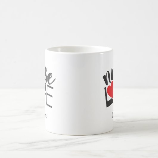 Nurlife Bandage Herz Pflege Schule Name Kaffeetasse (Mittel)