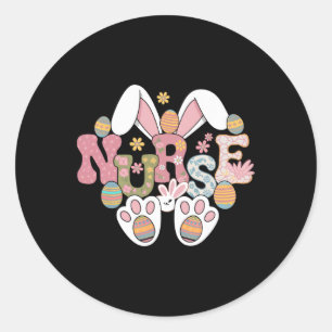 Nurlife Stethoscope Pflege Niedlich Osterhase E Runder Aufkleber