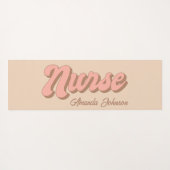 Nurname Fun Retro Custom Yoga Mat Yogamatte (Rückseite (Horizontal))