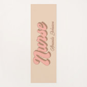 Nurname Fun Retro Custom Yoga Mat Yogamatte (Vorderseite)