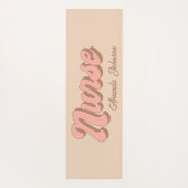 Nurname Fun Retro Custom Yoga Mat Yogamatte (Rückseite)