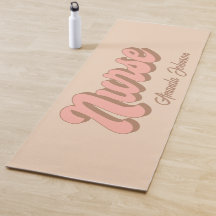 Nurname Fun Retro Custom Yoga Mat