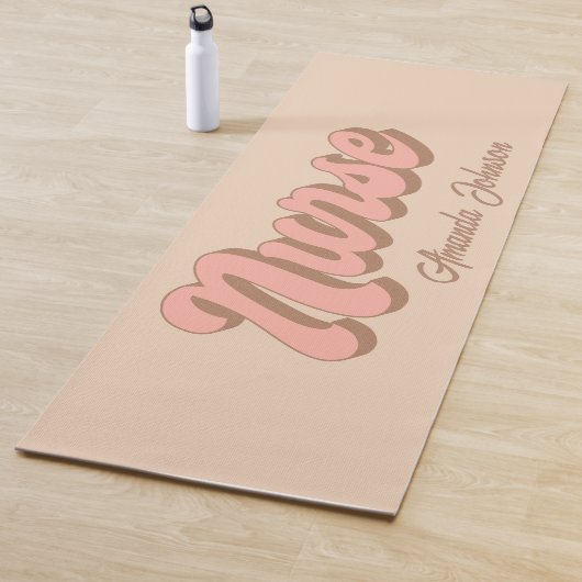 Nurname Fun Retro Custom Yoga Mat Yogamatte (Beispiel)