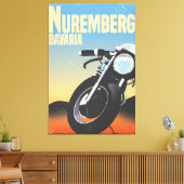 Nürnberg, bayerische Oldtimer-Reiseposte Leinwanddruck (Insitu (Wohnzimmer))