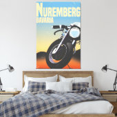 Nürnberg, bayerische Oldtimer-Reiseposte Leinwanddruck (Insitu (Schlafzimmer))