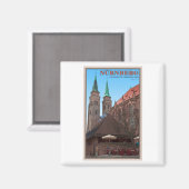 Nürnberg - Bratwursthäusle Magnet (Vorderseite/Rückseite)