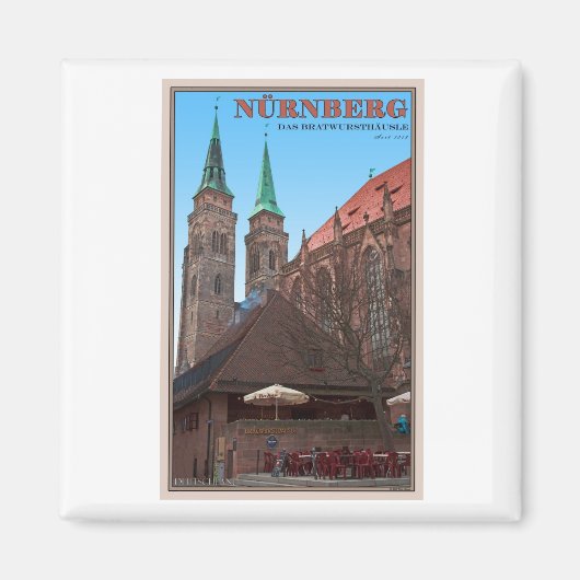 Nürnberg - Bratwursthäusle Magnet (Vorne)