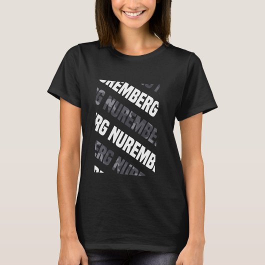 Nürnberg Camouflage Pattern Gray Camouflage T-Shirt (Vorderseite)
