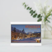 Nürnberg Christkindlesmarkt - Nacht Postkarte (Stehend Vorderseite)