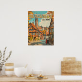 Nürnberg Deutschland - Klassisch Bayerisch Poster (Küche)