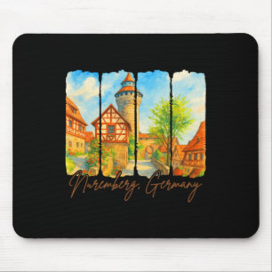 Nürnberg Deutschland Reise Pinselstrich Triff mich Mousepad