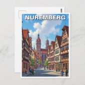 Nürnberg Deutschland Reise Postkarte (Vorne/Hinten)