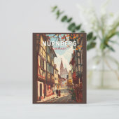 Nürnberg Deutschland Reisen Kunst Vintage Postkarte (Stehend Vorderseite)
