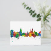 Nürnberg Deutschland Skyline Postkarte (Stehend Vorderseite)