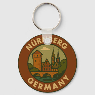Nürnberg Deutschland Stadt Kunst Schlüsselanhänger