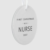 Nürnberg Erstes Weihnachtsfest Moderner, maßgeschn Ornament (Vorderseite)