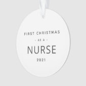 Nürnberg Erstes Weihnachtsfest Moderner, maßgeschn Ornament (Vorderseite)