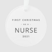 Nürnberg Erstes Weihnachtsfest Moderner, maßgeschn Ornament (Vorderseite)