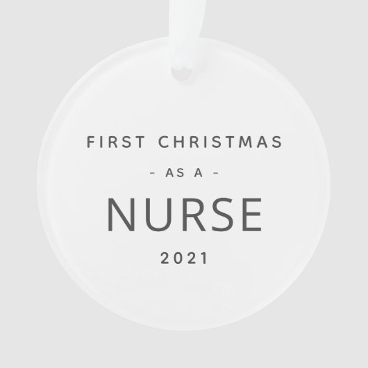 Nürnberg Erstes Weihnachtsfest Moderner, maßgeschn Ornament (Vorderseite)