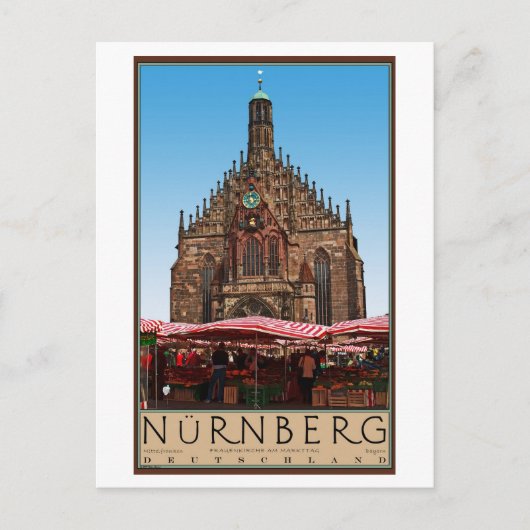 Nürnberg - Frauenkirche Postkarte (Vorderseite)