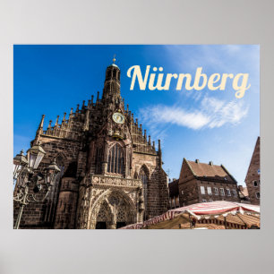 Nürnberg Hauptmarkt Nürnberg Bayern Deutschland Poster