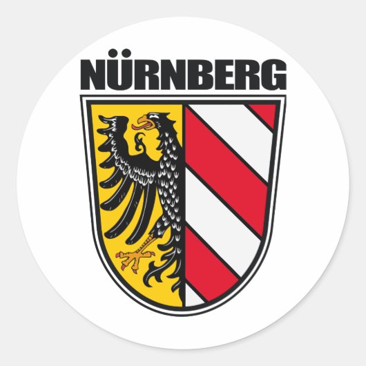 Nürnberg (Nürnberg) Runder Aufkleber (Vorderseite)